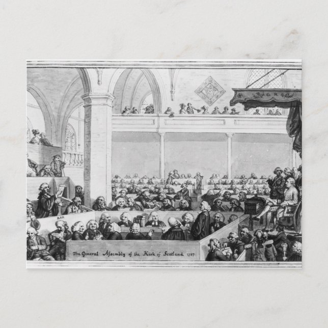The General Assembly of the Kirk of Scotland Postcard (Front)
