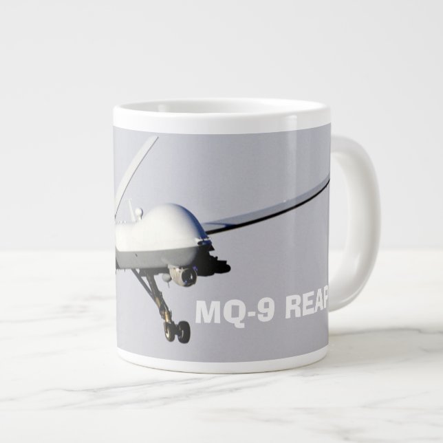 The General Atomics MQ-9 Reaper Large Coffee Mug (Front Right)