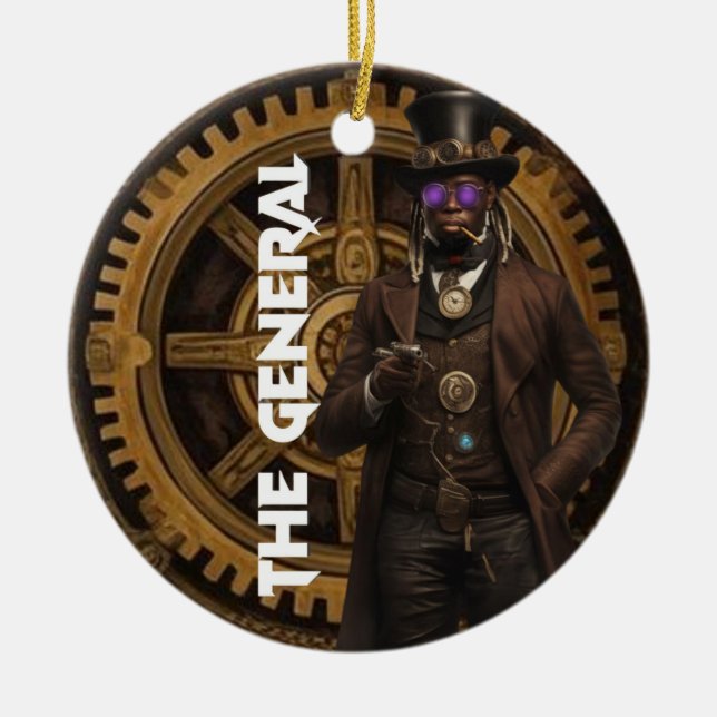 The General  Ceramic Ornament (Front)