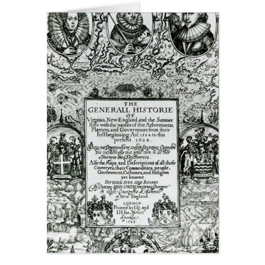 The General Histoire of Virginia Cards (Front)