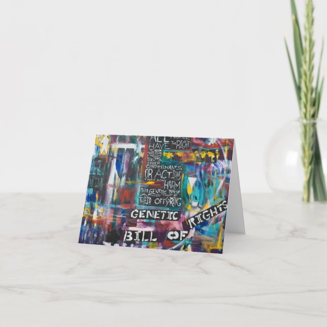 The Genetic Bill of Rights Painting #5 Card (Front)