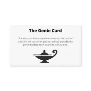 The Genie Card Grants Your Wish