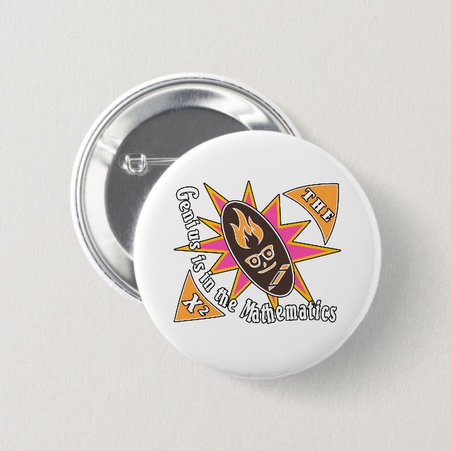 The genius is in the mathematics button (Front & Back)