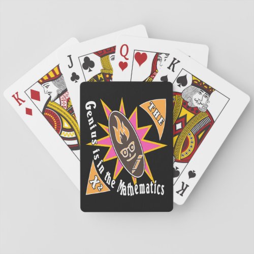 The genius is in the mathematics playing cards