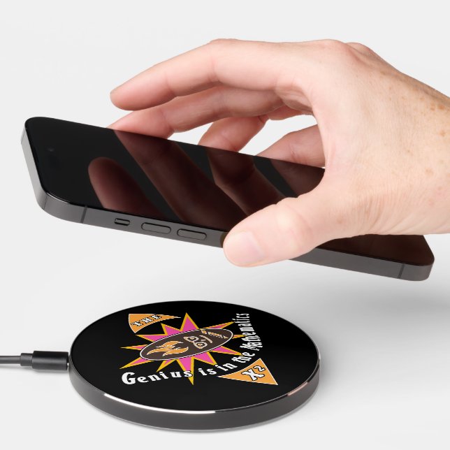 The genius is in the mathematics wireless charger  (Hand)