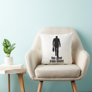 THE GENT FROM GHENT THROW PILLOW