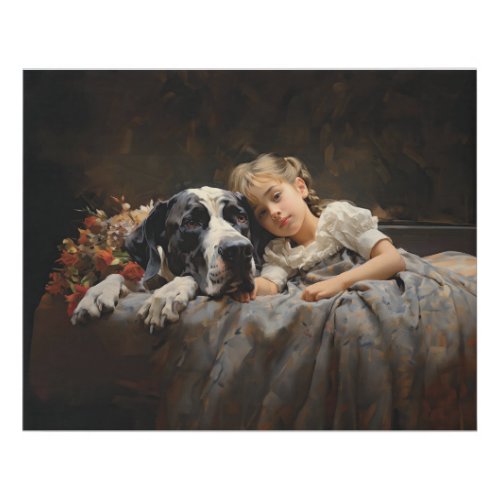 The Gentle Giant Faux Canvas Print