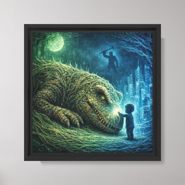 The Gentle Giant’s Awakening Canvas Print (Front)