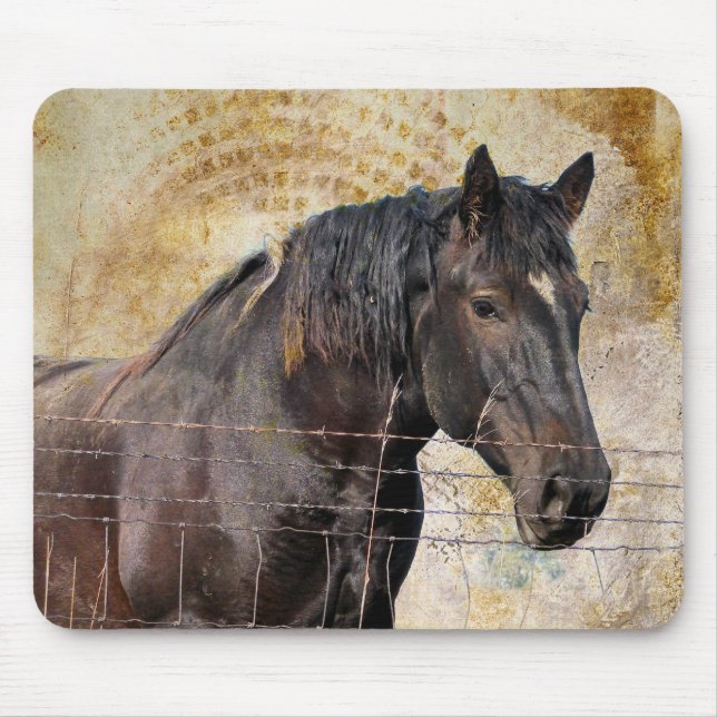 The Gentle One, A draft horse Mouse Pad (Front)