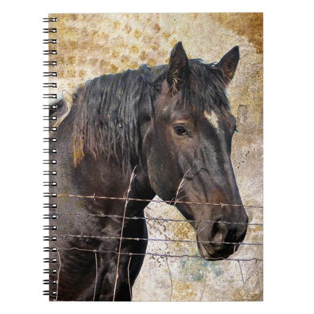 The Gentle One, A draft horse Notebook (Front)