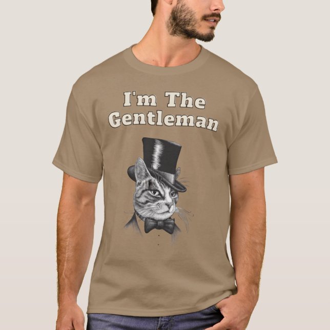 The Gentleman Cat family T-Shirt (Front)