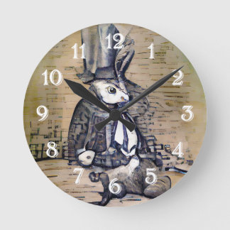The Gentleman Rabbit Round Clock