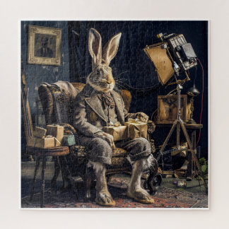 The Gentleman Rabbit-Vintage Whimsical Puzzle