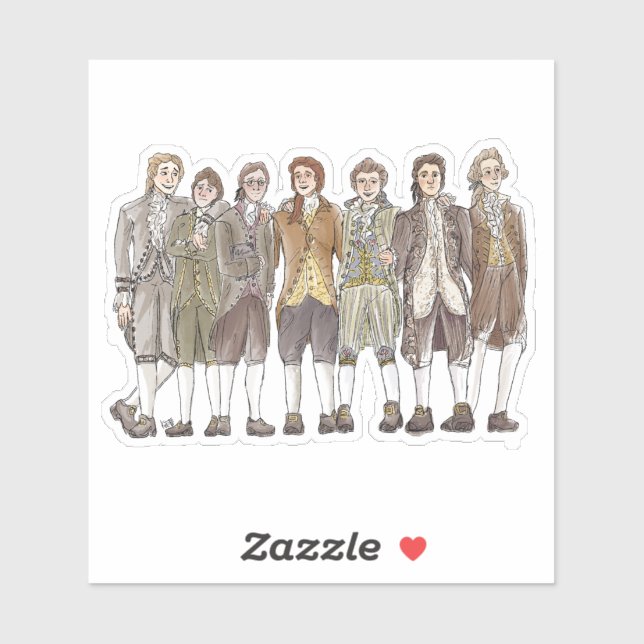 The Gents Custom-Cut Vinyl Sticker (Sheet)