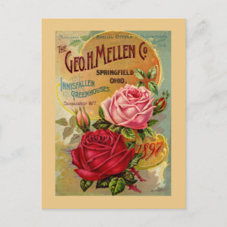 The Geo. H. Mellen Co. Greenhouse Advertisement Postcard