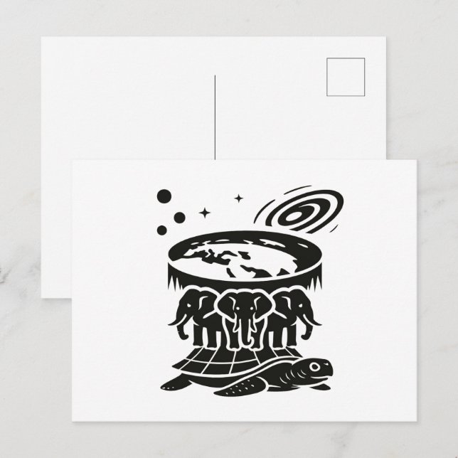 The Geocentric Universe in Symbolic Form Postcard (Front/Back)