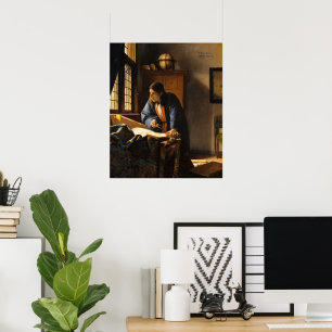 The Geographer by Johannes Vermeer Poster