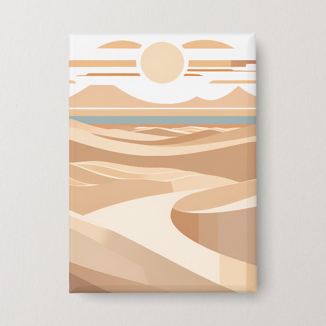 The Geometric Desert Button (Front)