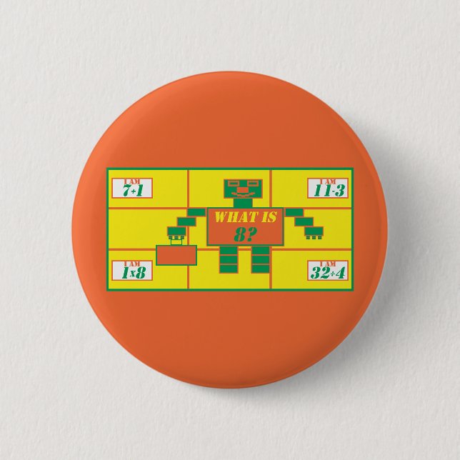 The Geometrics-Button-Rectangle-Age 8 Button (Front)