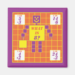 The Geometrics-Magnet-Square-Age 8 Magnet