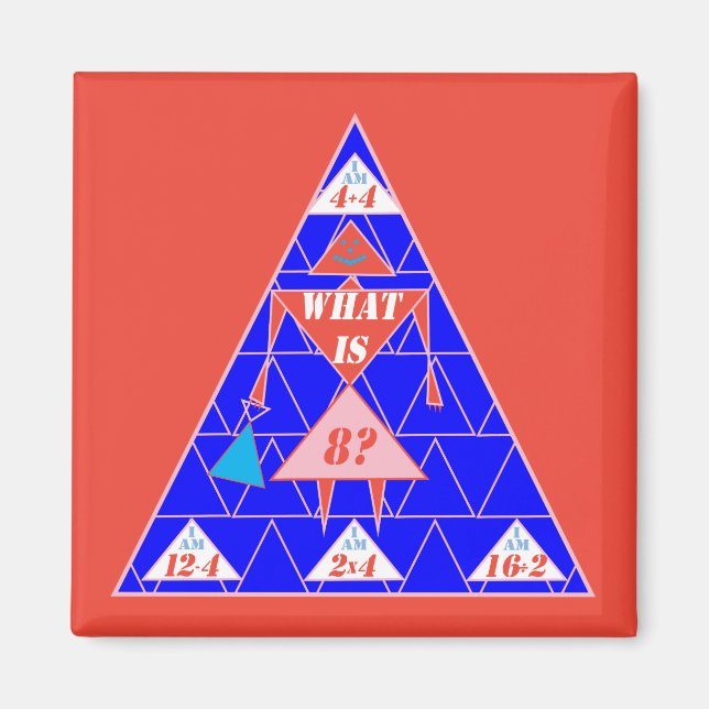 The Geometrics-Magnet-Triangle-Age 8 Magnet (Front)