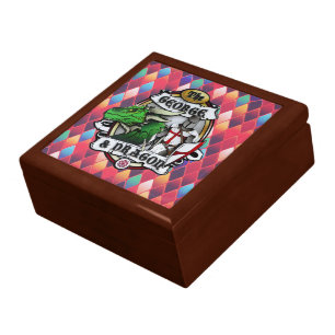 The George And Dragon (Fire) Keepsake Box