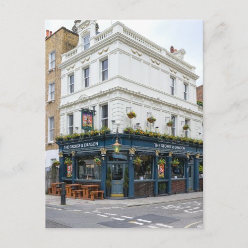 The George  Dragon Fitzrovia London UK Postcard
