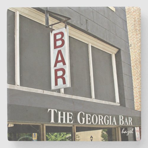 The Georgia Bar Athens Georgia Marble Coaster Stone Coaster