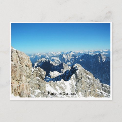 The German Alps Zugspitze Germany Postcard