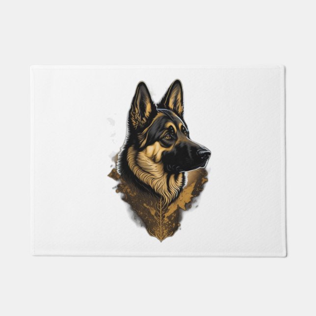 The German Shepherd 004  Doormat (Front)