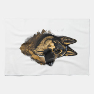 The German Shepherd 004 Kitchen Towel