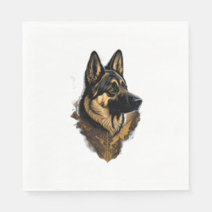 The German Shepherd 004 Napkins