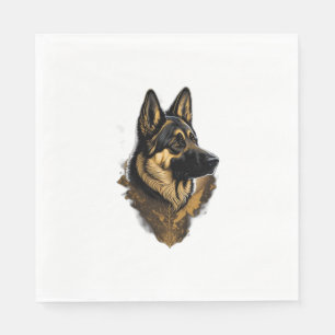 The German Shepherd 004 Napkins