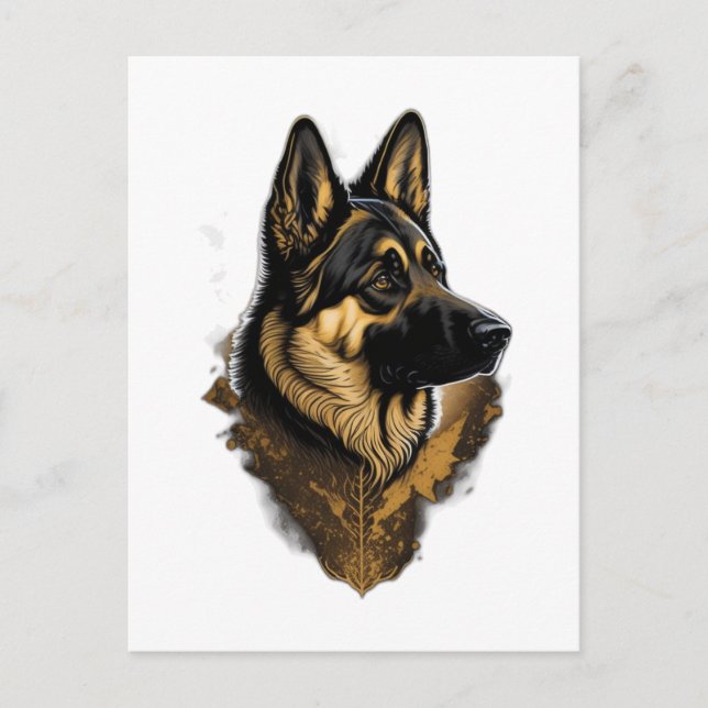 The German Shepherd 004  Postcard (Front)