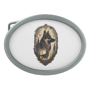 The German Shepherd 005 Belt Buckle