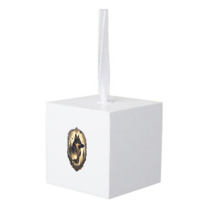 The German Shepherd 005 Cube Ornament