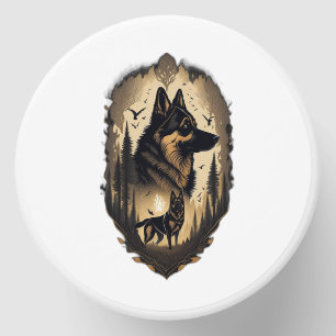 The German Shepherd 005 Mini Candle Favors