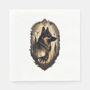 The German Shepherd 005 Napkins
