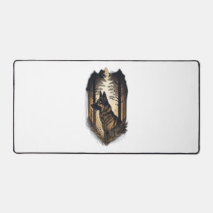 The German Shepherd 006  Desk Mat