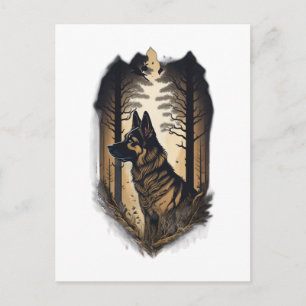 The German Shepherd 006 Postcard