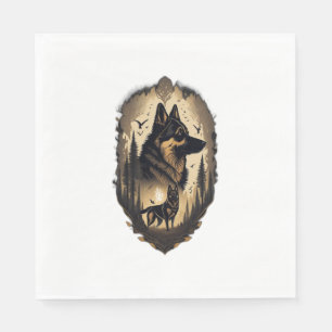 The German Shepherd 007  Napkins