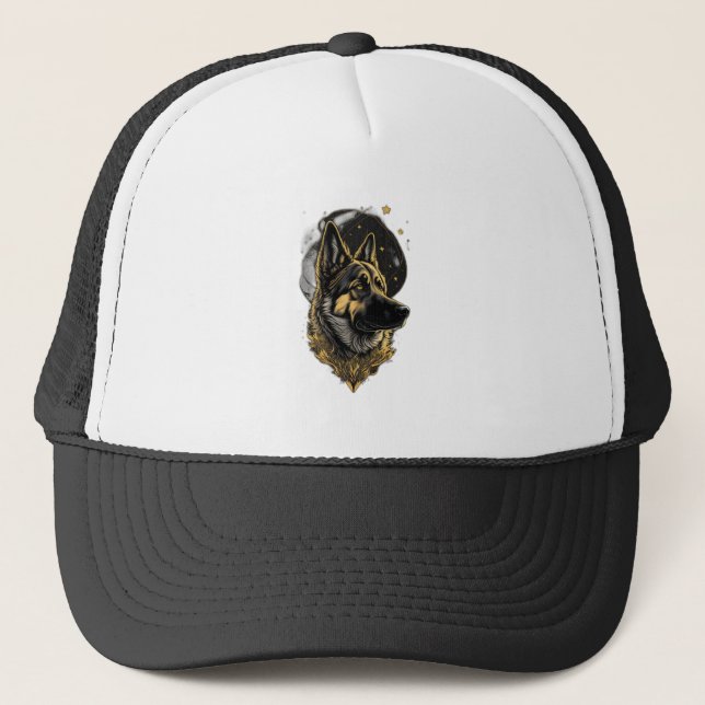 The German Shepherd 007 Trucker Hat (Front)