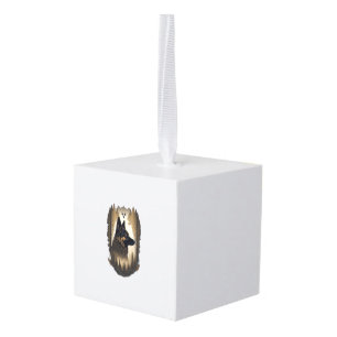 The German Shepherd 008 Cube Ornament
