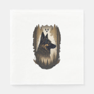 The German Shepherd 008 Napkins