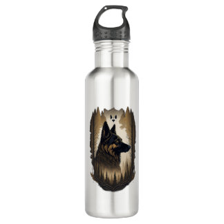 The German Shepherd 008  Stainless Steel Water Bottle