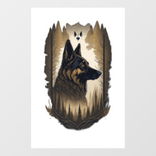 The German Shepherd 008 Window Cling