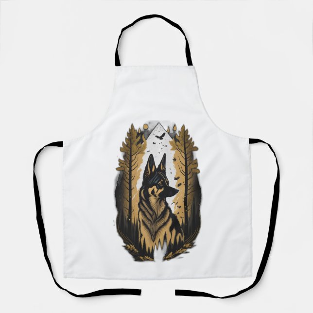 The German Shepherd 009  Apron (Front)