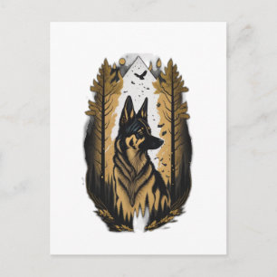 The German Shepherd 009  Postcard