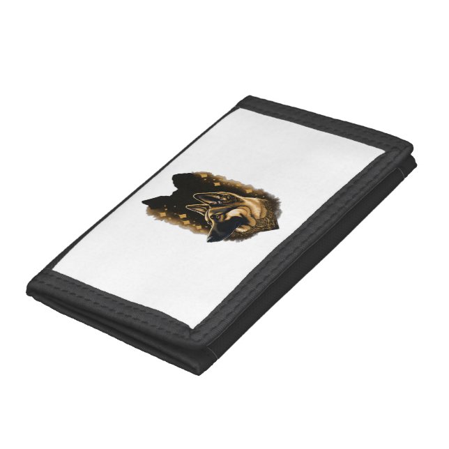The German Shepherd 011  Trifold Wallet (Bottom)