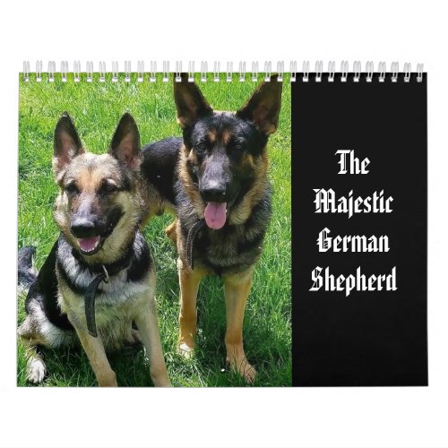 THE GERMAN SHEPHERD   CALENDAR